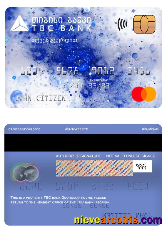 Georgia TBC bank mastercard